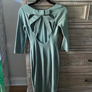 Anthropologie Bailey 44 open back bow midi dress size xs